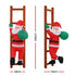 Jingle Jollys Christmas Inflatable Santa Climbing Ladder 2.45M Height LED Decorations Illuminated
