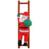 Christmas Inflatable Santa Climbing Ladder 2.45m Height LED Decoration