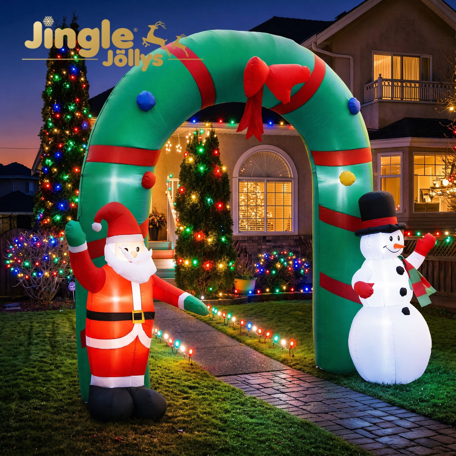 2.8M Christmas Inflatable LED Outdoor Yard Decoration Blow Up