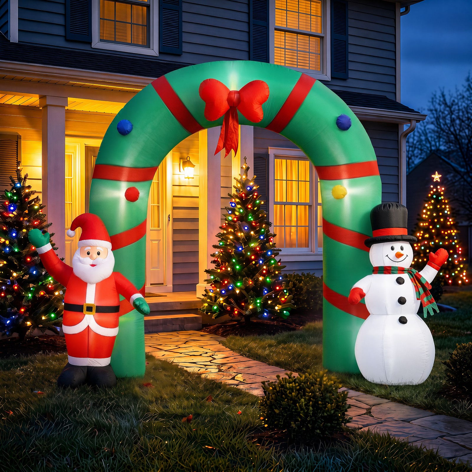 2.8M Christmas Inflatable LED Outdoor Yard Decoration Blow Up