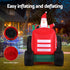 Jingle Jollys Christmas Inflatable Santa Truck 2.6M Length LED Decorations Illuminated