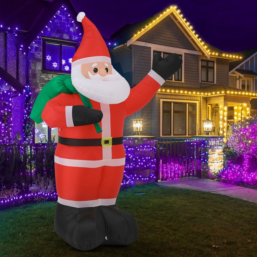 Mazam Christmas Santa Claus Inflatable with LED Lights