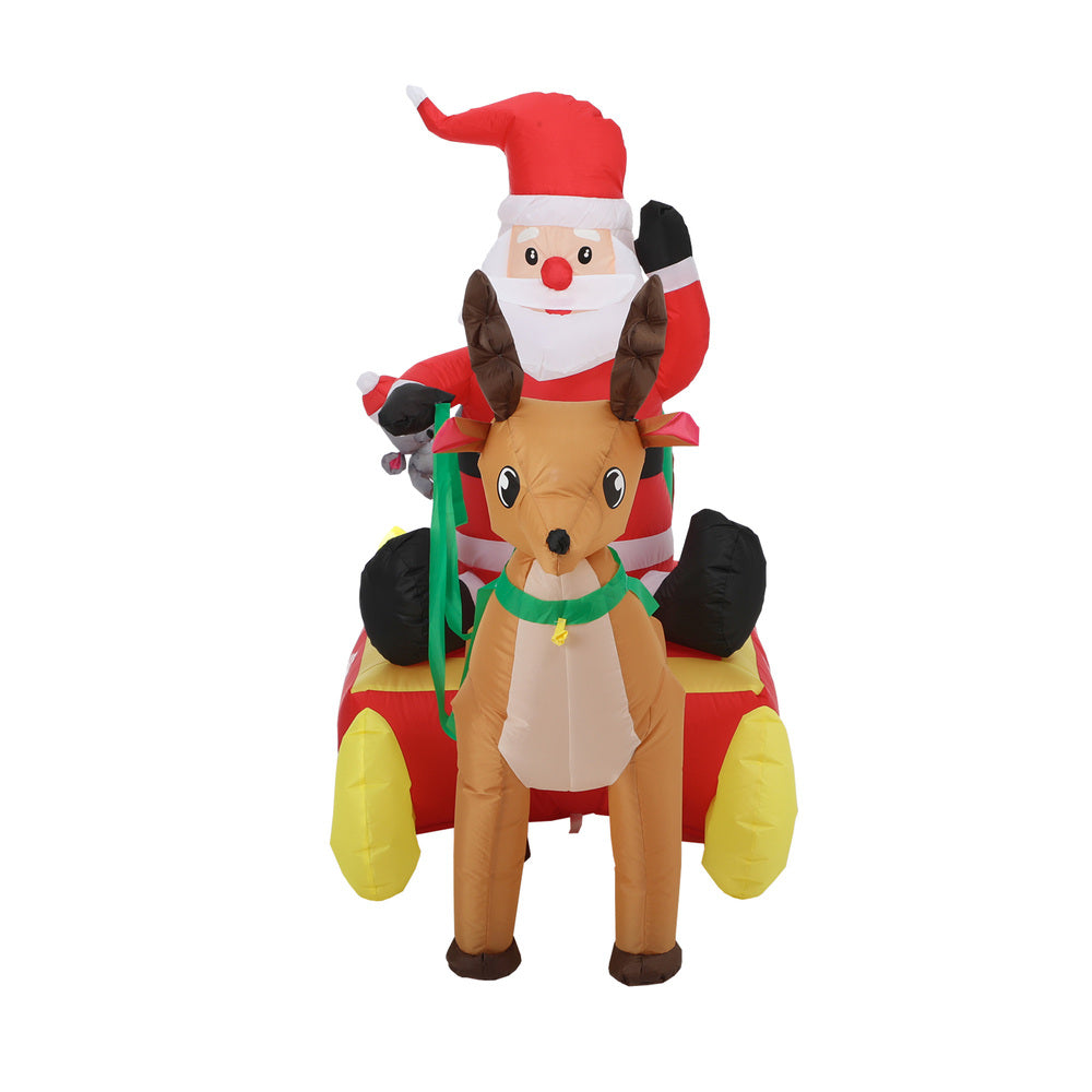 Mazam Christmas Santa Claus with Sleighride Inflatable