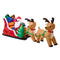 3M Christmas Inflatable Santa Claus Sleigh Reindeers LED