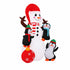 Jingle Jollys Christmas Inflatable Snowman 1.8M Height LED Outdoor Decorations Illuminated