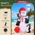 Jingle Jollys Christmas Inflatable Snowman 1.8M Height LED Outdoor Decorations Illuminated
