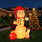 Christmas Inflatable Snowman Decoration, 1.8m, LED Warm Light, Outdoor