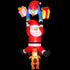 Jingle Jollys Christmas Inflatable Climbing Santa 3.5M Height LED Decorations Illuminated