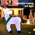 Jingle Jollys Christmas Inflatable Unicorn 1.8M Tall Outdoor Decorations Illuminated