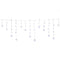 Jingle Jollys 6m Christmas Icicle Lights 160 LED Cool White 8 Mode Outdoor Eaves