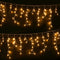 12.5M Solar Icicle Lights 500 LED Warm White Outdoor Fairy Lights