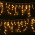 12.5M Solar Icicle Lights 500 LED Warm White Outdoor Fairy Lights