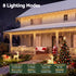 12.5M Solar Icicle Lights 500 LED Warm White Outdoor Fairy Lights