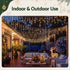 12.5M Solar Icicle Lights 500 LED Warm White Outdoor Fairy Lights
