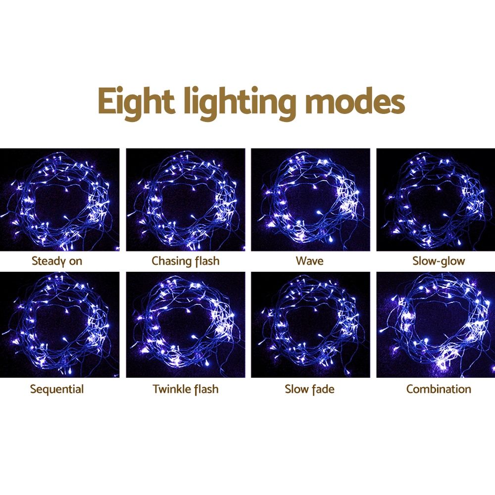 20M LED Icicle Christmas Lights 800 Blue LEDs Outdoor Waterproof