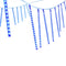 288 LED 7M Blue Icicle Christmas Lights Outdoor Meteor Water Resistant