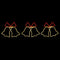Christmas Light 3PCS Jingle Bell LED Motif Lights Multi Colour Outdoor