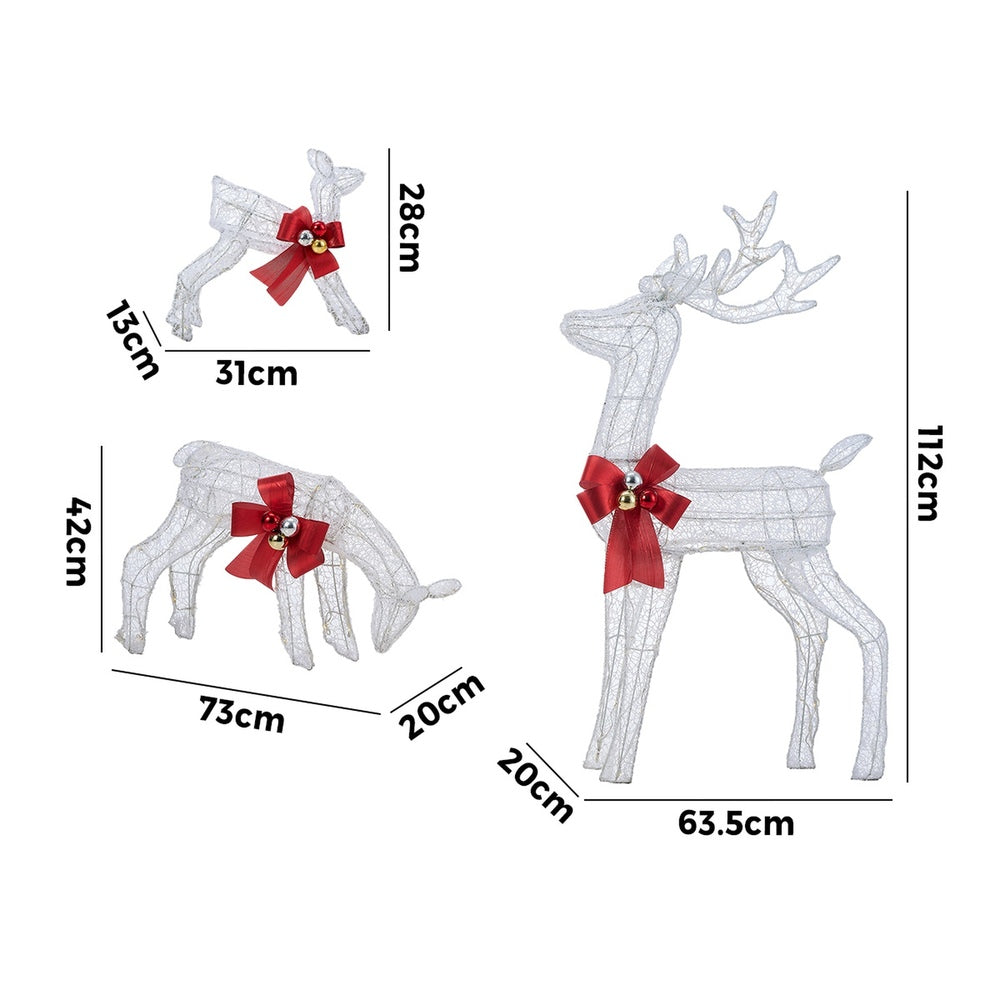 Tinseltown Christmas Lights LED 3PCS Reindeer Family Xmas Decor