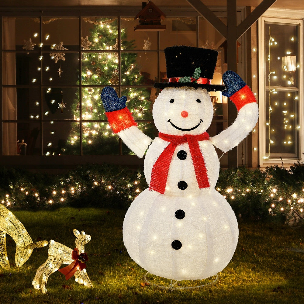 Tinseltown 3D Christmas Snowman Light LED 127cm Xmas Festive Display