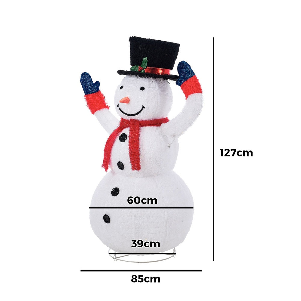 Tinseltown 3D Christmas Snowman Light LED 127cm Xmas Festive Display