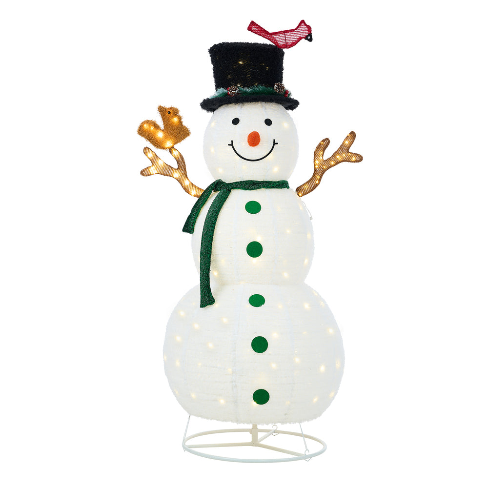 3D Snowman Christmas LED Lights, 1.63M, 150 LEDs, IP44 Rated