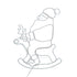 Tinseltown Christmas Light LED Motif Rope Lights Santa Claus