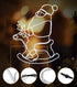 Tinseltown Christmas Light LED Motif Rope Lights Santa Claus