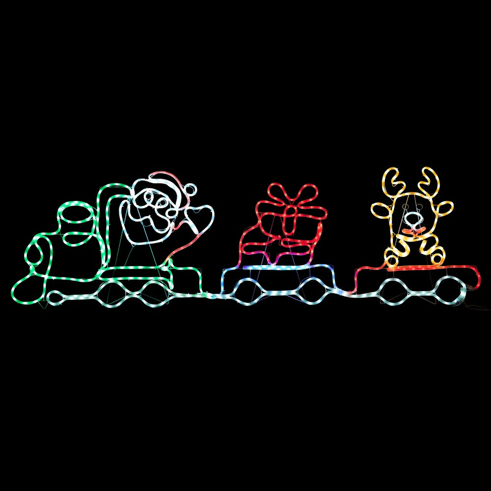 Tinseltown Christmas Light LED Motif Lights Santa Train 196cm