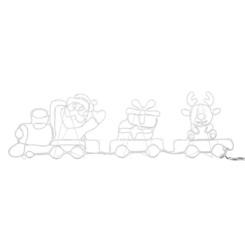 Tinseltown Christmas Light LED Motif Lights Santa Train 196cm