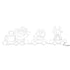 Tinseltown Christmas Light LED Motif Lights Santa Train 196cm