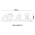 Tinseltown Christmas Light LED Motif Lights Santa Train 196cm