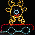 Tinseltown Christmas Light LED Motif Lights Santa Train 196cm