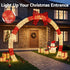 2.5m Christmas Archway Pre-Lit LED Outdoor Garden Decoration Warm White