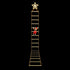 Jingle Jollys Christmas Ladder Lights Santa 3.4m 328LED Hanging Decor Warm White