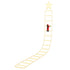 Jingle Jollys Christmas Ladder Lights Santa 3.4m 328LED Hanging Decor Warm White