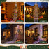 Jingle Jollys 3.5m Christmas Santa Ladder Lights 300 LED Multicolour 8 Modes