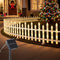 3m Solar Christmas Fence Lights Outdoor Garden Path Decor Warm White 8pc
