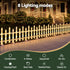 3m Solar Christmas Fence Lights Outdoor Garden Path Decor Warm White 8pc