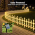 3m Solar Christmas Fence Lights Outdoor Garden Path Decor Warm White 8pc