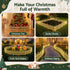 3m Solar Christmas Fence Lights Outdoor Garden Path Decor Warm White 8pc