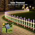 3m Solar Christmas Fence Lights Outdoor Garden Path Decor Multicolour 8pc