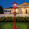 1.8M Christmas LED Lamp Post Decoration with Music & Snowfall Effect