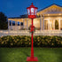 1.8M Christmas LED Lamp Post Decoration with Music & Snowfall Effect