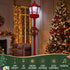 1.8M Christmas LED Lamp Post Decoration with Music & Snowfall Effect