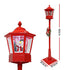 1.8M Christmas LED Lamp Post Decoration with Music & Snowfall Effect