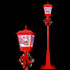 1.8M Christmas LED Lamp Post Decoration with Music & Snowfall Effect