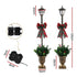 Jingle Jollys Christmas Lights 125cm Lamp Post 50 LED Fairy Light Decorations