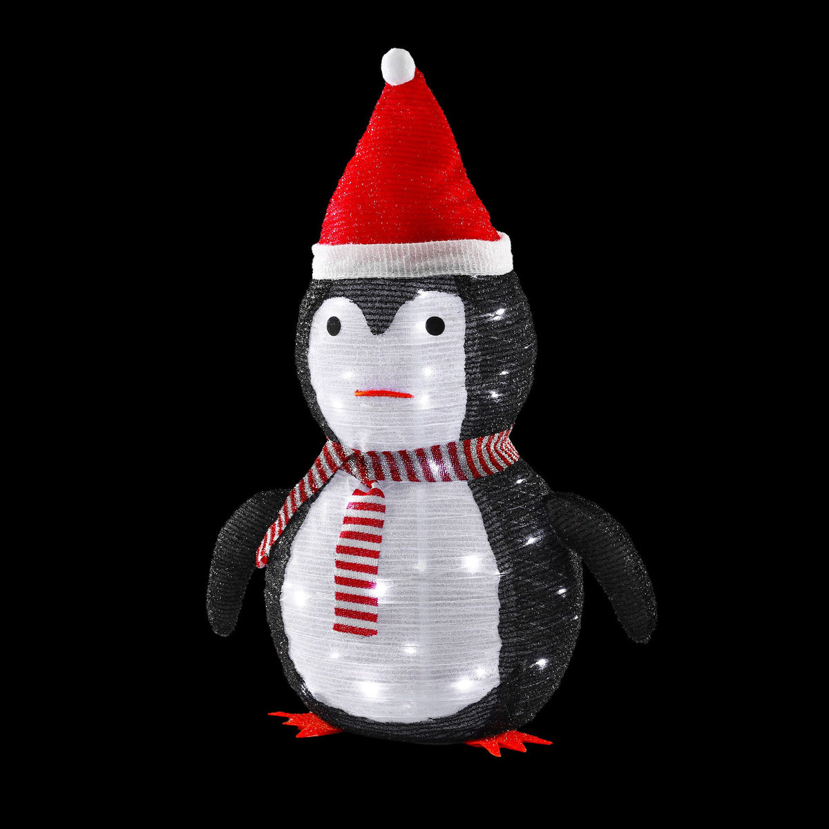 Jingle Jollys Christmas Penguin Light 70cm Pop Up LED Display 45 LEDs 8 Modes