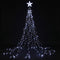 2.5m Christmas Tree Lights Tree Topper Waterfall Fairy Lights White Set