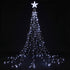 2.5m Christmas Tree Lights Tree Topper Waterfall Fairy Lights White Set